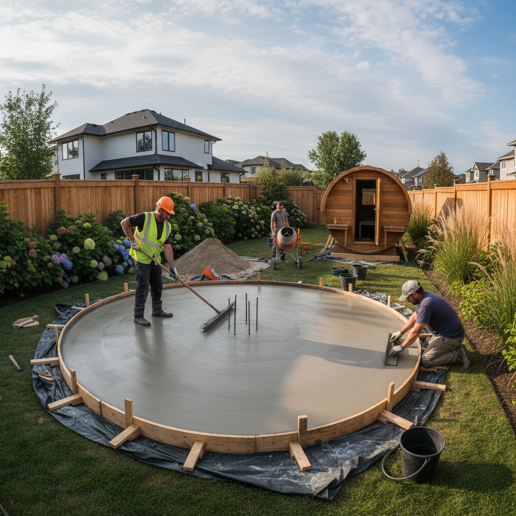 Fundament für Fasssauna — oft vergessene Nebenkosten