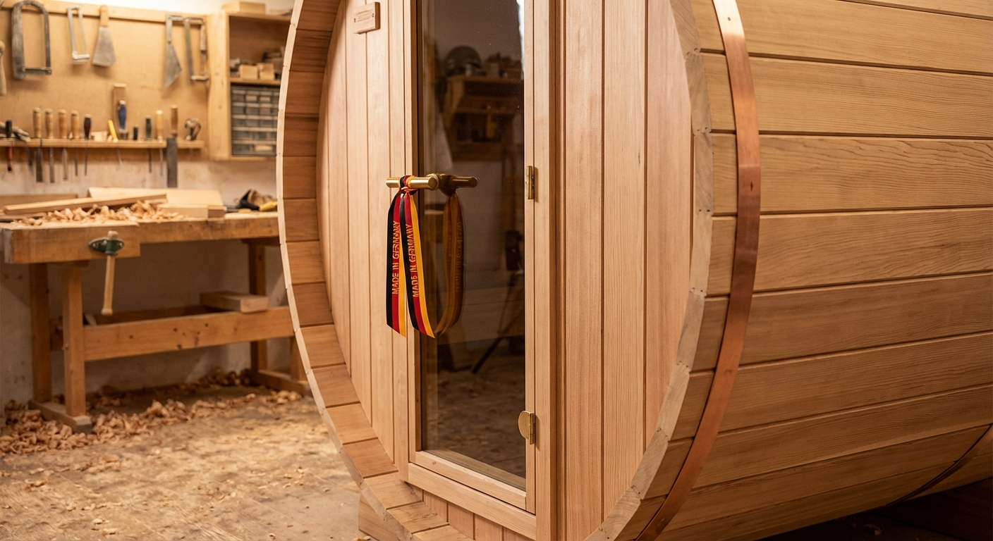 Fasssauna aus deutscher Fertigung