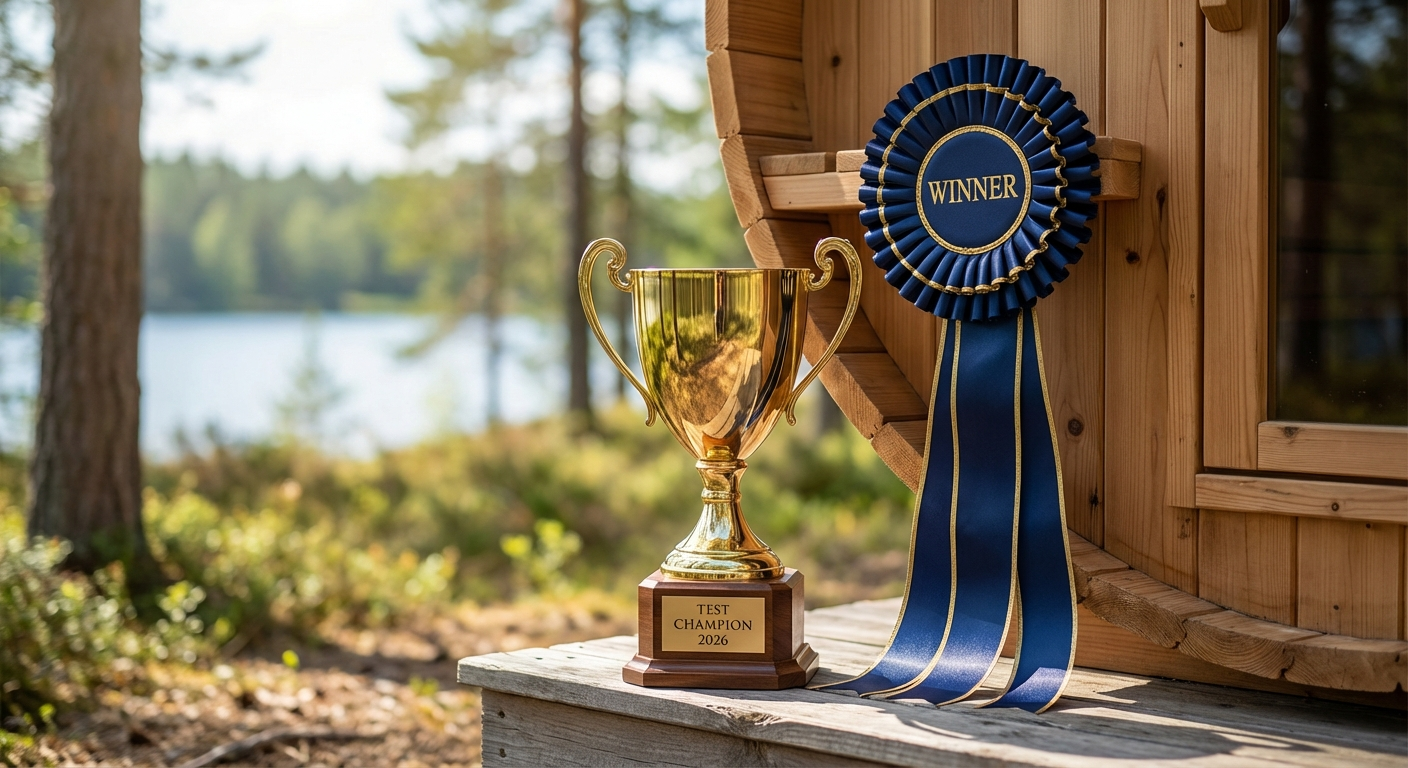 Fasssauna im Garten — Testsieger 2026