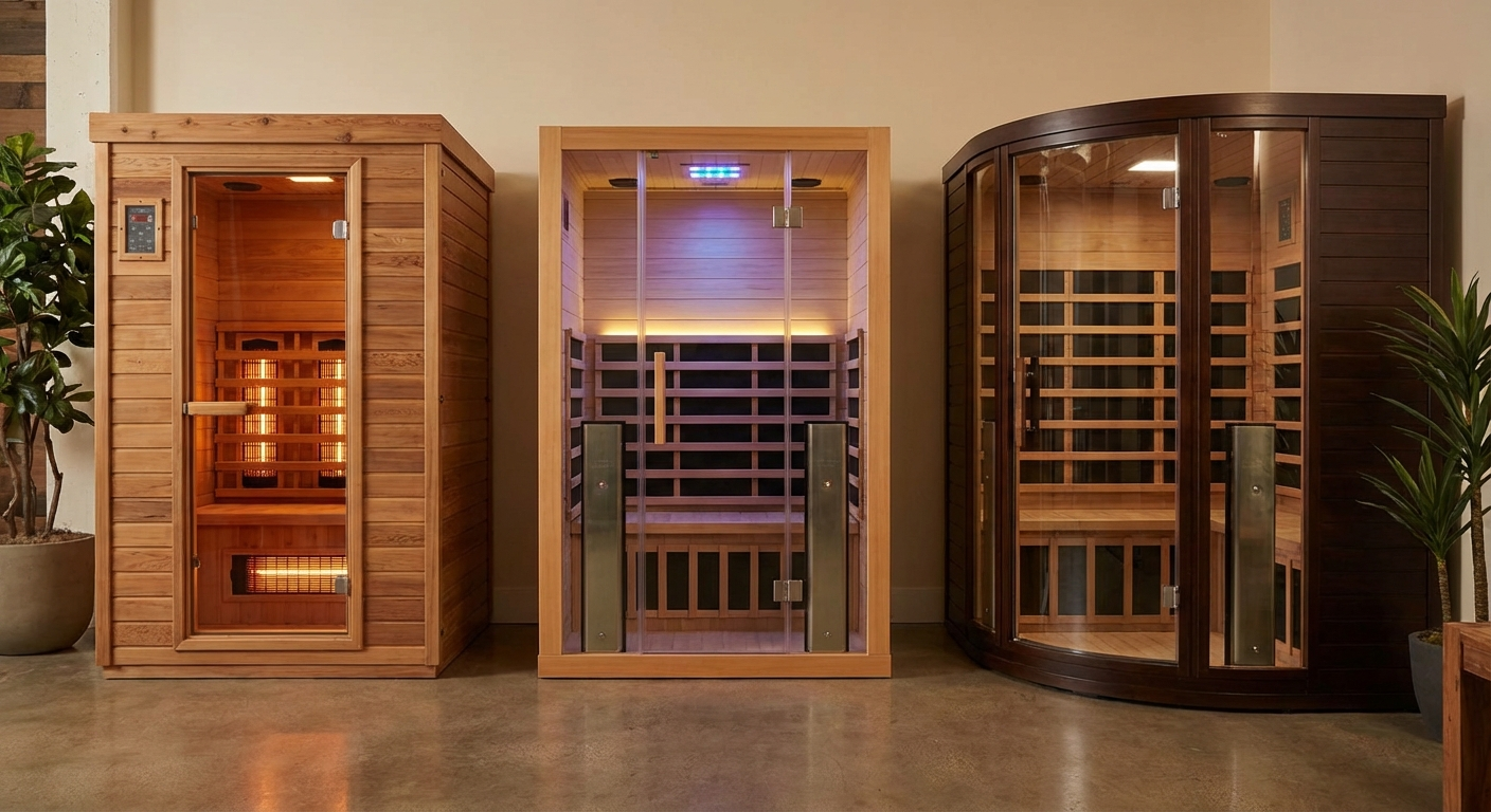 Verschiedene Infrarotsauna-Modelle im Vergleich